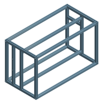 3D Render of the frame of the case